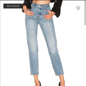 High rise LEVIS straight leg pants size 25